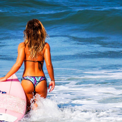 Papier Peint Panoramique Femme Sexy Surf Papier Peint Panoramique Femme Sexy Surf