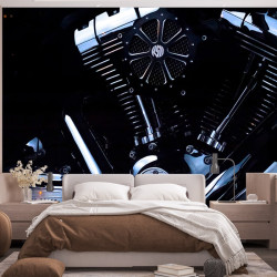 Papier Peint Panoramique Moto Moteur V Twin