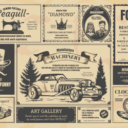 Papier Peint Panoramique Vieux Journal