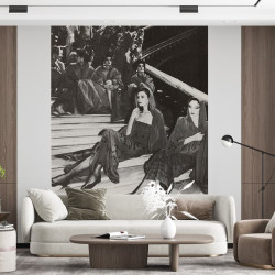 Papier Peint Panoramique Photographie Le Nouvel Observateur - Les mannequins aux Oscars de la Mode de l’Opéra