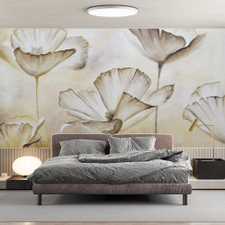 Papier Peint Panoramique Fleurs Peintes