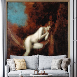 Papier Peint Panoramique Peinture 18e siècle Jean-Baptiste Greuze - Sara la baigneuse