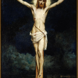 Papier Peint Panoramique Peinture 19e siècle Jules Elie Delaunay - Christ en croix