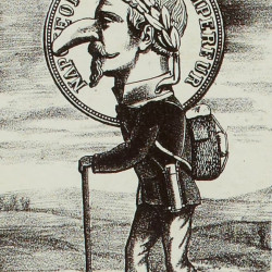 Papier Peint Panoramique Estampe 19e siècle - Cinq milliards derrière lui passent en Prusse Papier Peint Panoramique Estampe 19e siècle - Cinq milliards derrière lui passent en Prusse