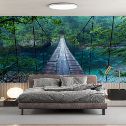 Papier Peint Panoramique Pont Jungle
