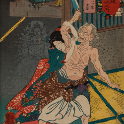 Papier Peint Panoramique Estampe 19e siècle Utagawa Kuniyoshi - Ōkute Papier Peint Panoramique Estampe 19e siècle Utagawa Kuniyoshi - Ōkute