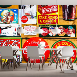 Papier peint Panoramique Pub Coca cola