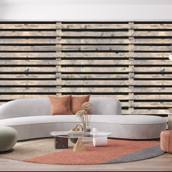 Papier peint Panoramique Palettes Bois