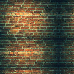 Papier peint Panoramique Briques Rouges Ombre