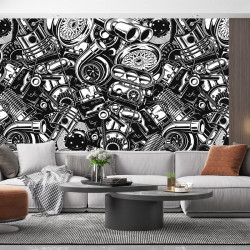 Papier Peint Panoramique Pièce Véhicule Tuning