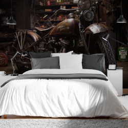 Papier Peint Panoramique Garage Moto Vintage