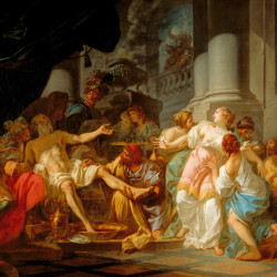 Papier Peint Panoramique Peinture 18e siècle Jacques-Louis David - La Mort de Sénèque