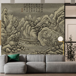 Papier Peint Panoramique Peinture 18e siècle Cong Fang - Paysage