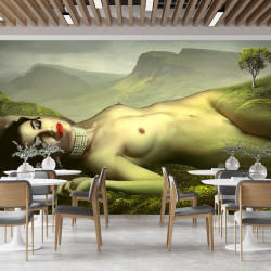 Papier Peint Panoramique Femmes Montagne