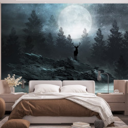 Papier Peint Panoramique Cerf Fôret