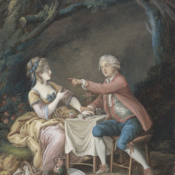 Papier Peint Panoramique Peinture 18e siècle Pierre-Antoine Baudouin - Le Déjeuner champêtre