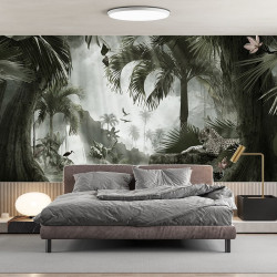 Papier peint Panoramique Paysage Jungle Paysage