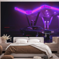 Papier Peint Panoramique Muscle Car Retro