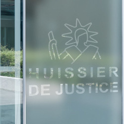 Sticker Huissier de Justice 2 Dépoli