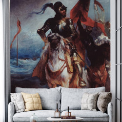Papier Peint Panoramique Peinture 18e siècle Edouard Odier - Chevalier conduisant son armée