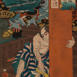 Papier Peint Panoramique Estampe 19e siècle Utagawa Kuniyoshi - Karuizawa Papier Peint Panoramique Estampe 19e siècle Utagawa Kuniyoshi - Karuizawa
