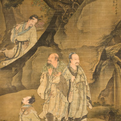 Papier Peint Panoramique Peinture 16e siècle Gu Gao - Immortels