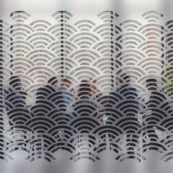 Sticker Motif Vagues Japonaise 2 Depoli