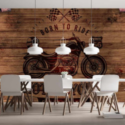 Papier Peint Panoramique Vintage Moto 2