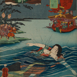 Papier Peint Panoramique Estampe 19e siècle Utagawa Kuniyoshi - Ōtsu Papier Peint Panoramique Estampe 19e siècle Utagawa Kuniyoshi - Ōtsu