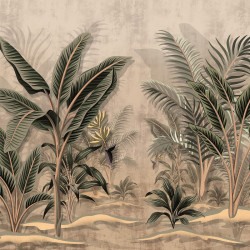 Papier peint Panoramique Jungle Vintage Papier peint Panoramique Jungle Vintage