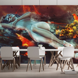 Papier Peint Panoramique Pinup Sexy Enfer