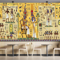 Papier Peint Panoramique Egypte Hiéroglyphe