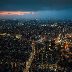 Papier peint Panoramique Paris Nuit