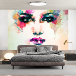 Papier Peint Panoramique Art Visage