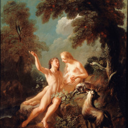 Papier Peint Panoramique Peinture 18e siècle Jean-Joseph Dumons - Adam et Eve au Paradis Papier Peint Panoramique Peinture 18e siècle Jean-Joseph Dumons - Adam et Eve au Paradis