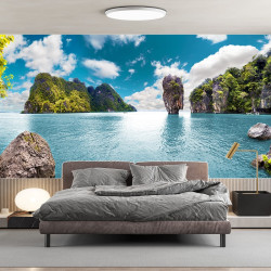 Papier Peint Panoramique île tropicale