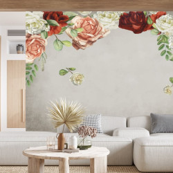 Papier Peint Panoramique Roses Vintage