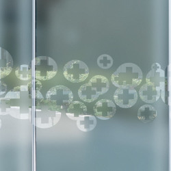 Sticker Croix Pharmacie Deco Depoli