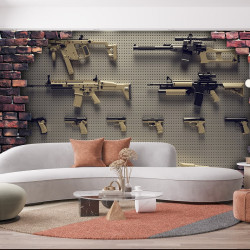 Papier Peint Panoramique Mur D'armes