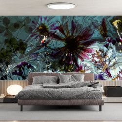 Papier Peint Panoramique Fleurs Séchées