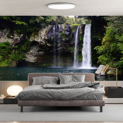 Papier Peint Panoramique Cascade Fôret