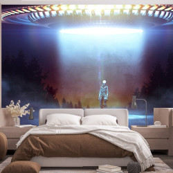 Papier Peint Panoramique Alien Soucoupe Volante