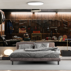 Papier Peint Panoramique Garage Atelier Vintage