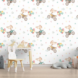 Papier Peint Panoramique Moto Cross Enfant