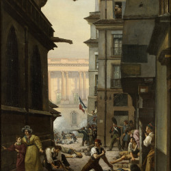 Papier Peint Panoramique Peinture 19e Paul-Claude Michel - Épisode du 29 juillet 1830