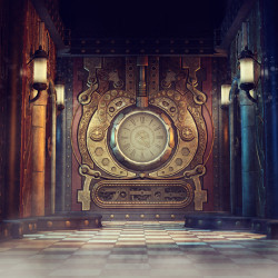 Papier Peint Panoramique Steampunk Horloge Papier Peint Panoramique Steampunk Horloge