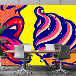 Papier Peint Panoramique Pop Art Sexy Glace