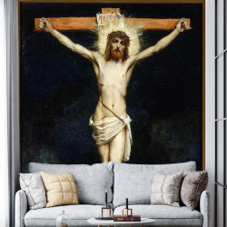 Papier Peint Panoramique Peinture 19e siècle Jules Elie Delaunay - Christ en croix