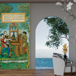 Papier Peint Panoramique Peinture 19e siècle - Imprimeurs