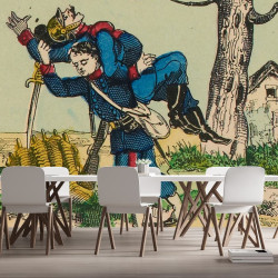 Papier Peint Panoramique Estampe 19e siècle - Léonce Cellier